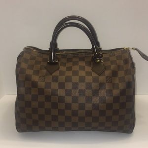 Authentic Louis Vuitton Damier Ebene Speedy 30